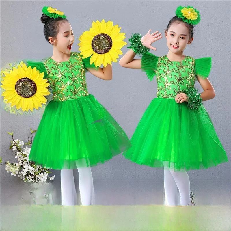 

Детский сценический костюм: пышная юбка из фатина с маленькими цветами, одежда для танцев, наряд для девочек