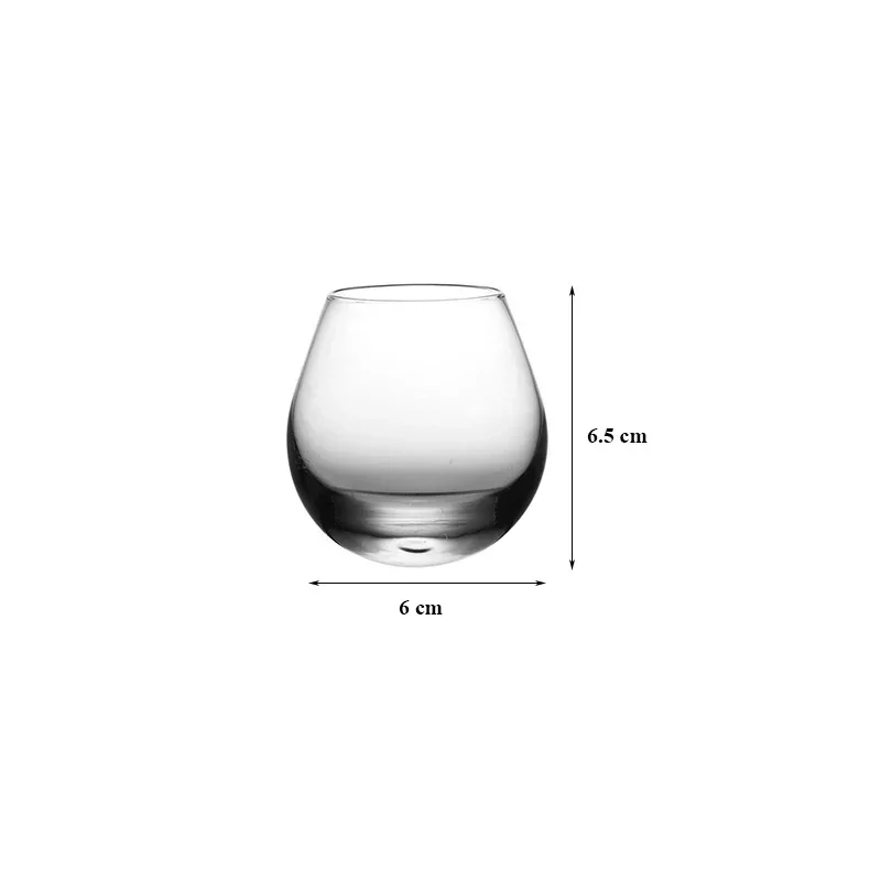 Lead-Free Glass Cup, Home Drinkware, Whiskey Glass with Wooden Holder for Liquor, Scotch Bourbon, 350ml