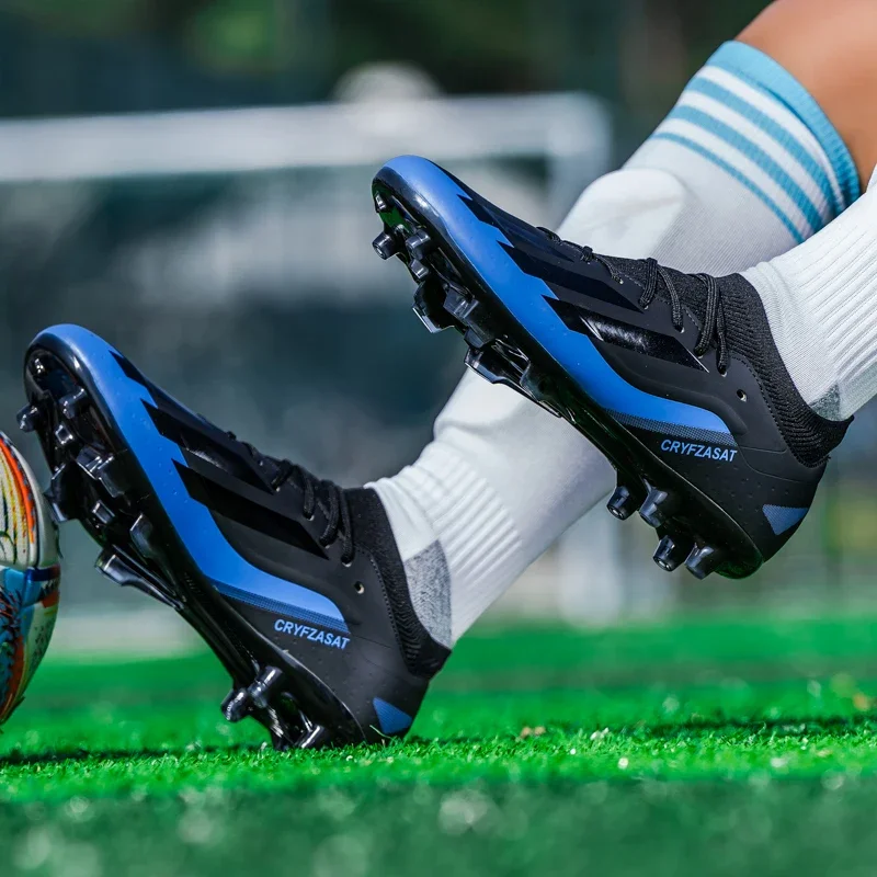 Men Soccer Cleats Shoes TF/FG Fast Futsal Football Field Boots Male Non Slip Grass Multicolor Society Training Match Sneakers