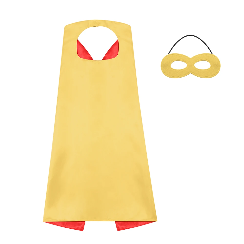 

DIY Performance Props Children Gifts Halloween Cosplay Boys Girls Cloak Superhero Costumes Super Hero Cloak Mask