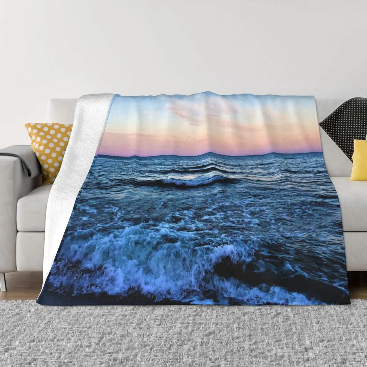 

Sardinia Sunset Sea Throw Blanket Beautiful Blankets Bed covers Blankets for babies