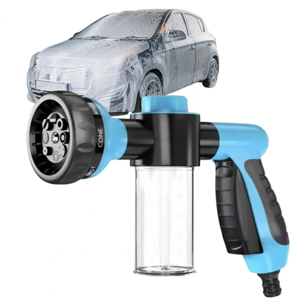 

Foam Sprayer for Cars High Pressure Garden Car Wash Tool with 8 Adjustable Spray Modes Gentle Gardening Pet Showering