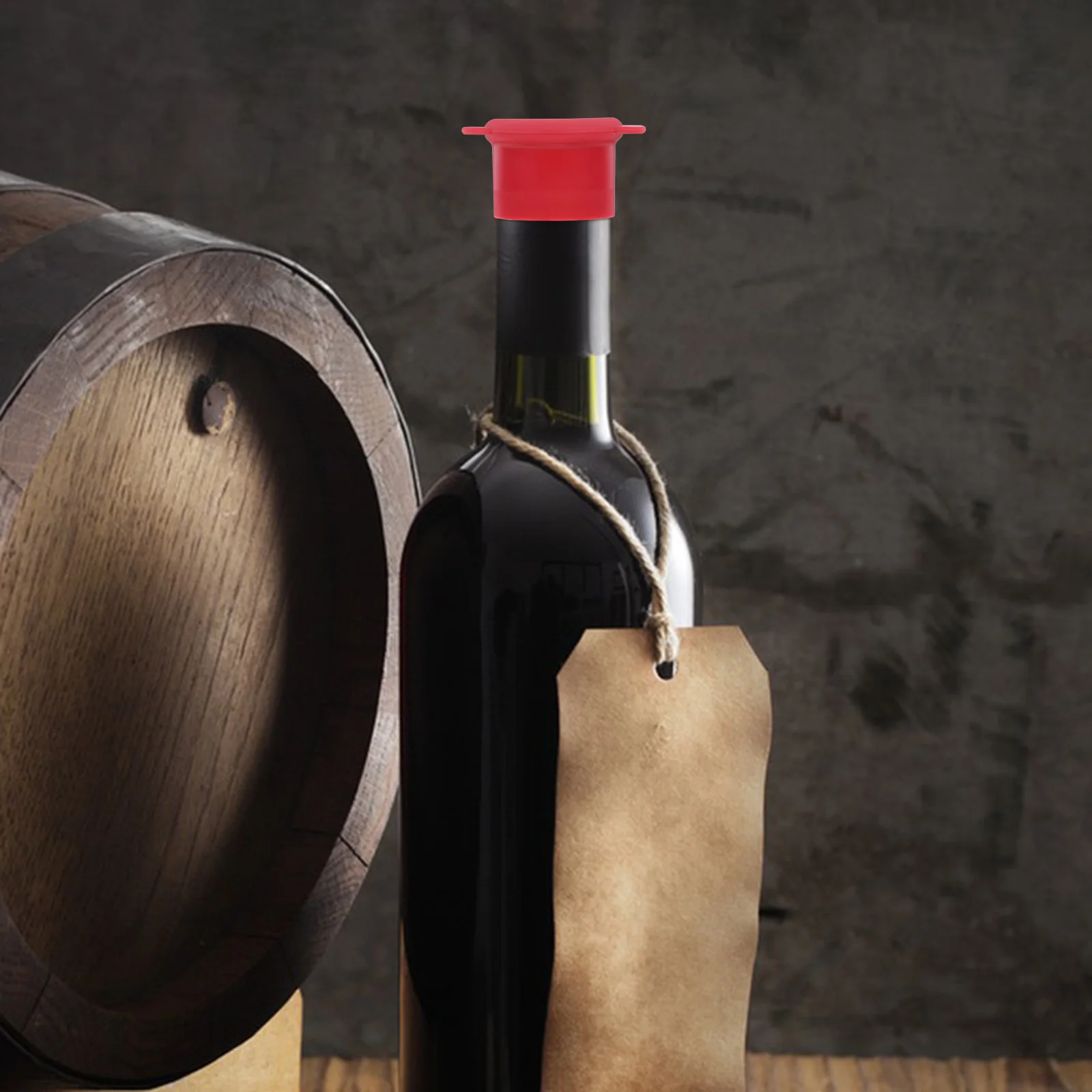 

Accessories Silicone Fresh-keeping Bottle Cap Stopper Beverage Cork Red Covers