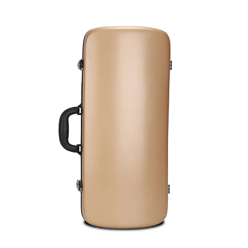 Matt Finish Fiberglass Saxophone Case Gold Fiber Hard Instrument Bags Case Luxury Saxophone Bag 10mm Sponge Protection Leather