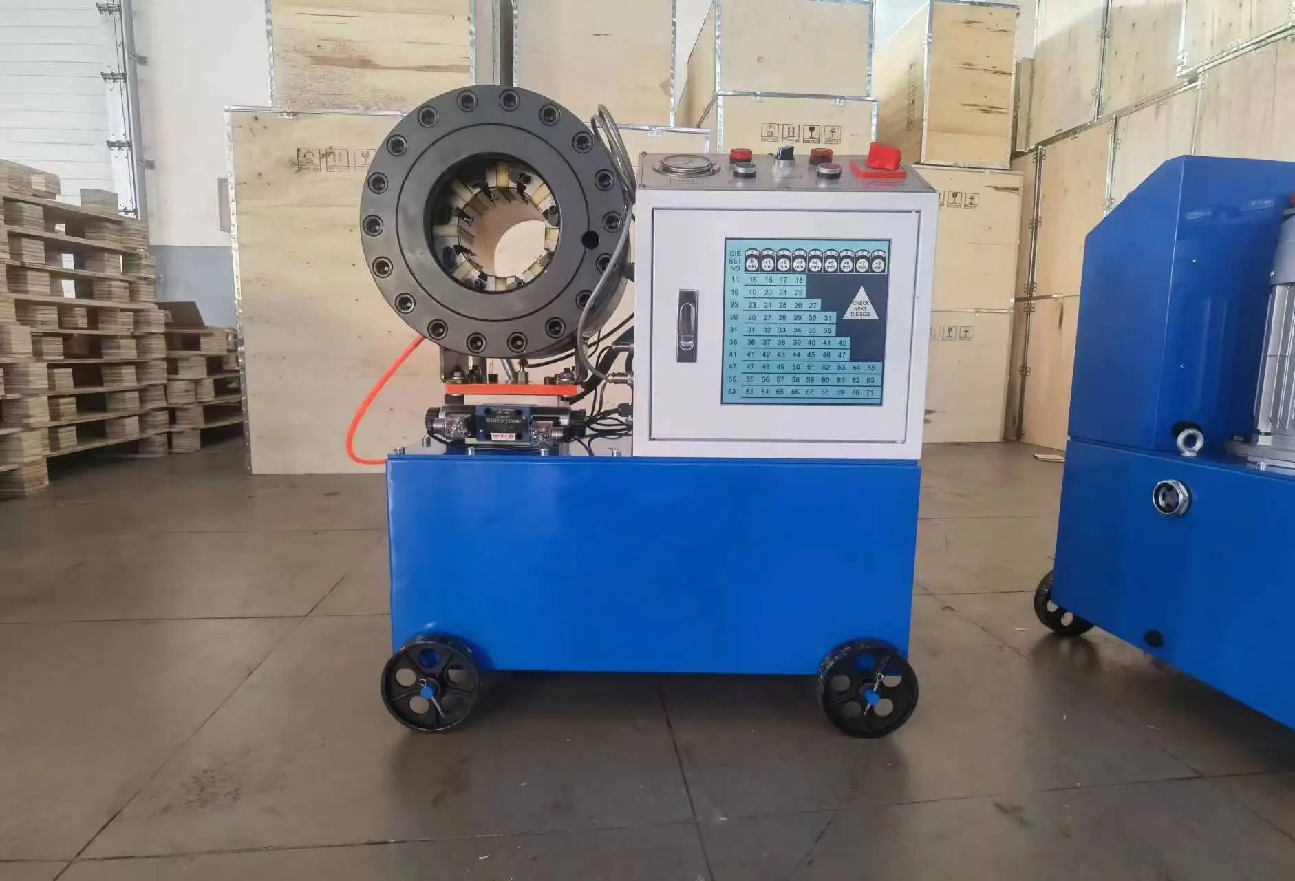 

Fast Change 10 Free Dies Dx68 Hose Assembly Making Fitting Press Hydraulic Hose Crimper Industrial Hose Press Machine