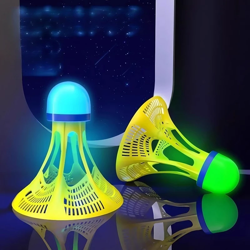 

Luminous Badminton Night Outdoor Windproof Ball, Resistant To Hitting Plastic Glue Training Ball, Not Broken, Wind Resistance