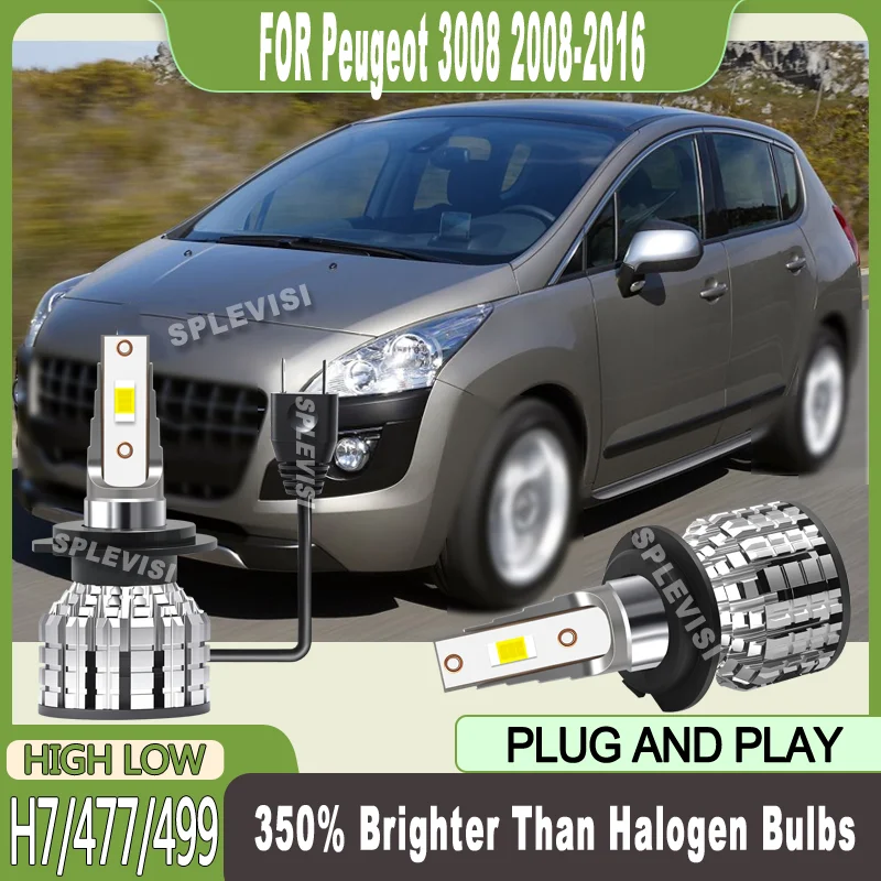 

Гарантия 24000LM/пара стабильной производительности H7 светодиодный ВЫСОКОЙ/НИЗЕМЫЙ БЕЙЛ для Peugeot 3008 2008 2009 2010 2011 2012 2013 2014 2015 2016