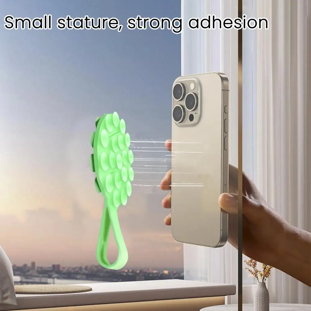 Silicone Magnetic Suction Cup Phone Holder Mount Mirror Shower Car Phone Case Grip Stand Holder For All Phones