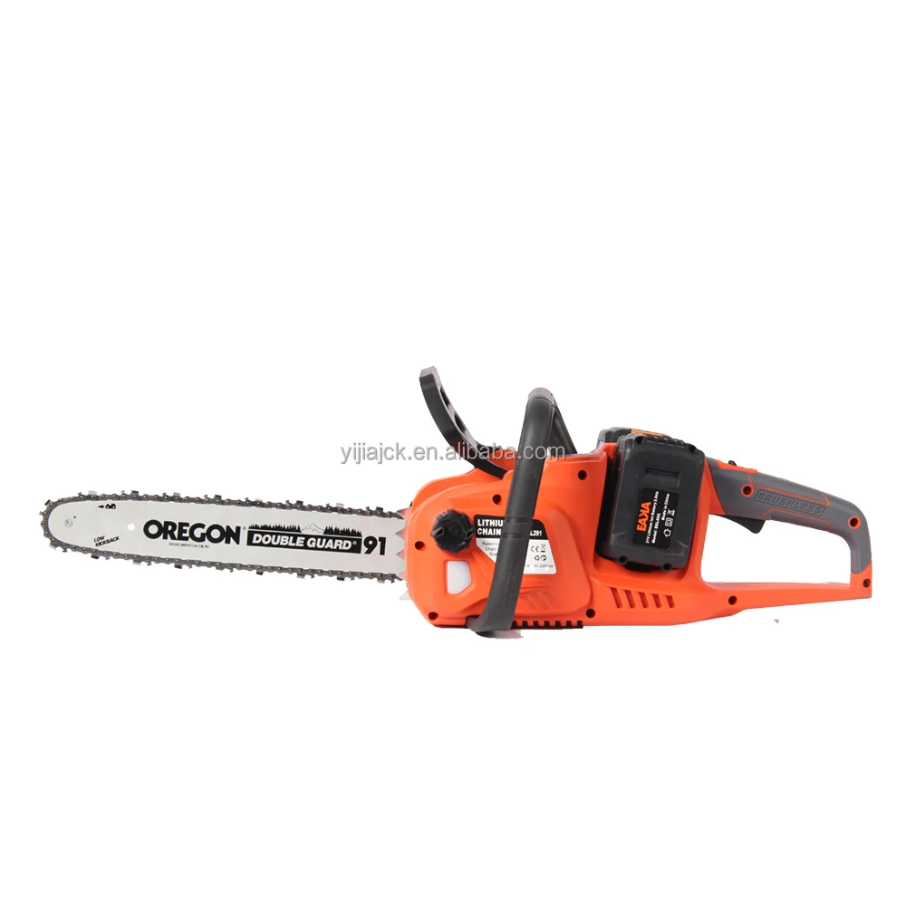 Brushless lithium battery powered chainsaw 40v cordless