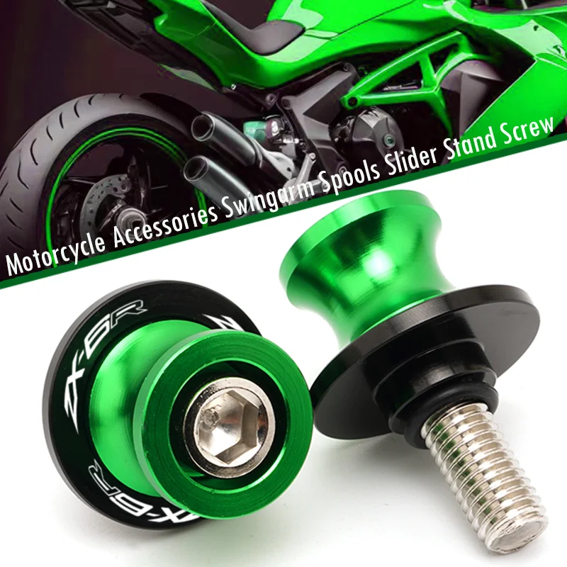

7 Colours For Kawasaki zx-6r zx6r zx636 2015-2024 8mm Motorcycle Accessories CNC Aluminum Swingarm Spools Slider Stand Screws