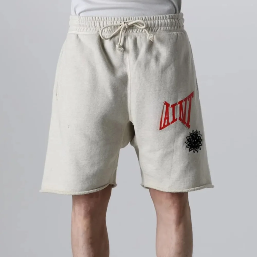 NIGO Men's Solid Colour Washed Old Shorts Retro Casual Comfortable Basic Sweatpants Spring Cotton Drawstring Shorts #NGTOP11727