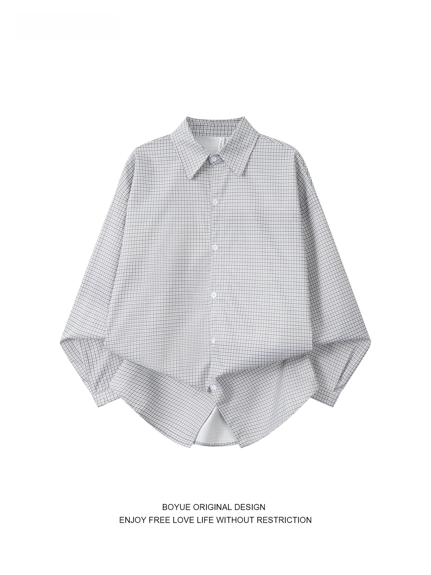 

Boyue Long Sve Plaid irt Casual Youthful Spring Autumn Men's Faion Loose Fit Button up College Sle Versatile Layering