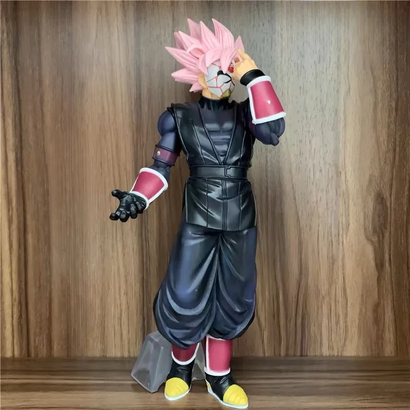 26cm Anime Dragon Ball Demoniacal Fit Zamas Son Goku Figures Model Toy PVC Shf Black Goku Pinkzamasu Statues Collecting Dolls