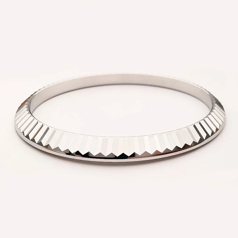 White Gold Plated Watch Bezel for RLX 41DJ 36DJ Datejust 126234 126334 Watches, High Quality Watch parts