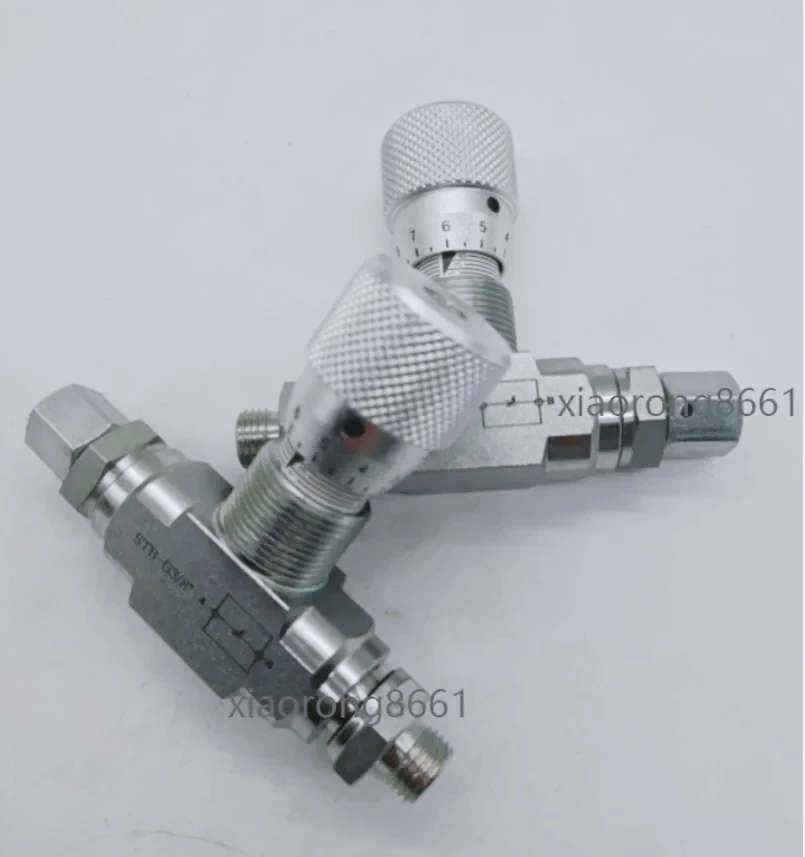 2Pcs Flow Control Bidirectional Hydraulic Restrictor Valve STB-G3/8 with L08 Connector
