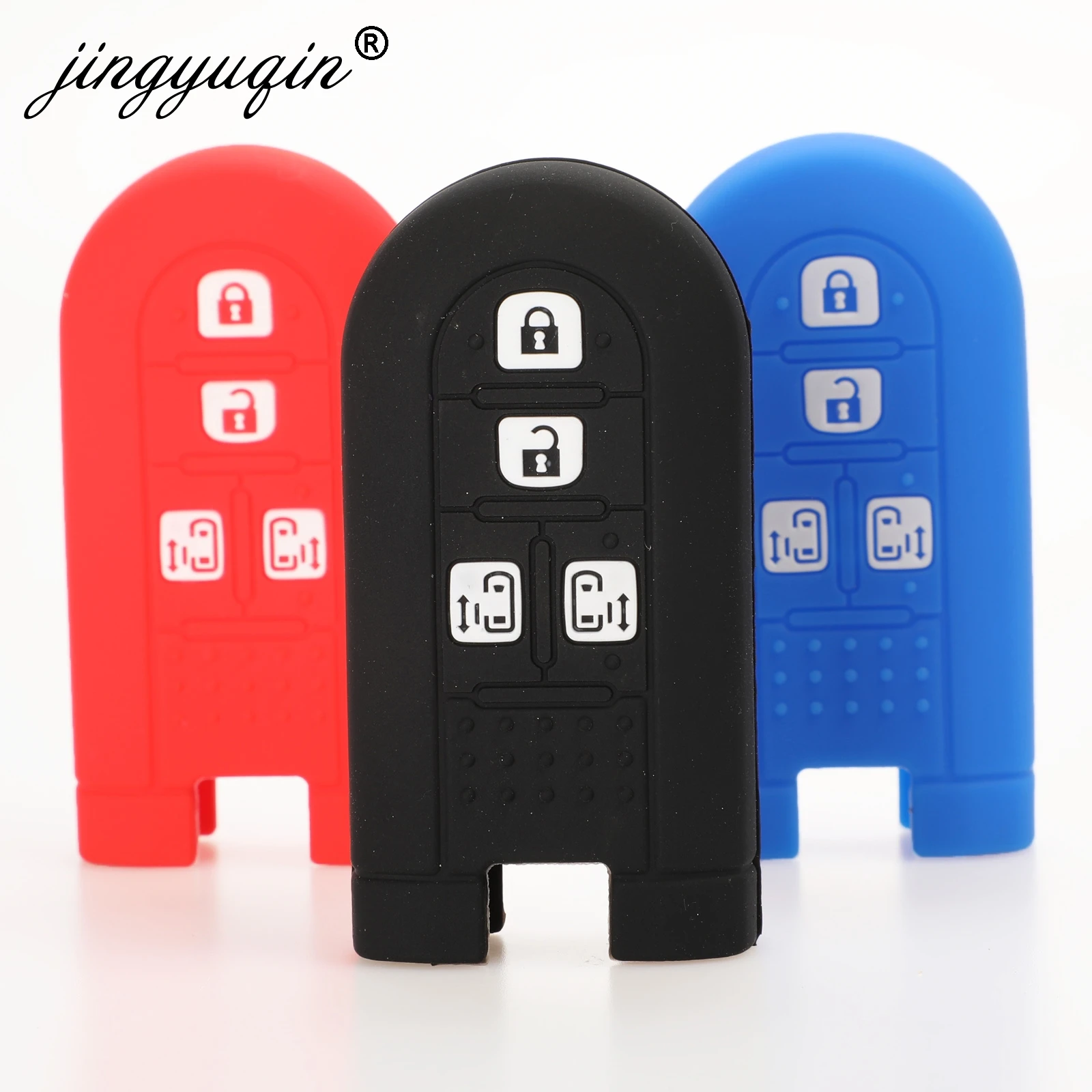 Jingyuqin-funda de silicona para mando a distancia, funda para TOYOTA TANK Rush Alphard compatible con daihatsu LA600S LA610S LA150S MOVE K, control remoto MPV para coche