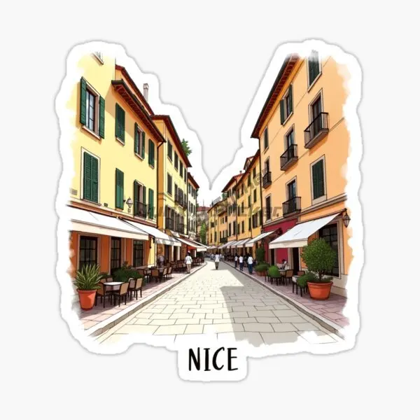 Nice  France Scenic Travel Vinyl Self-adhesive Car Sticker-Any Size Scratch-Proof Sunscreen