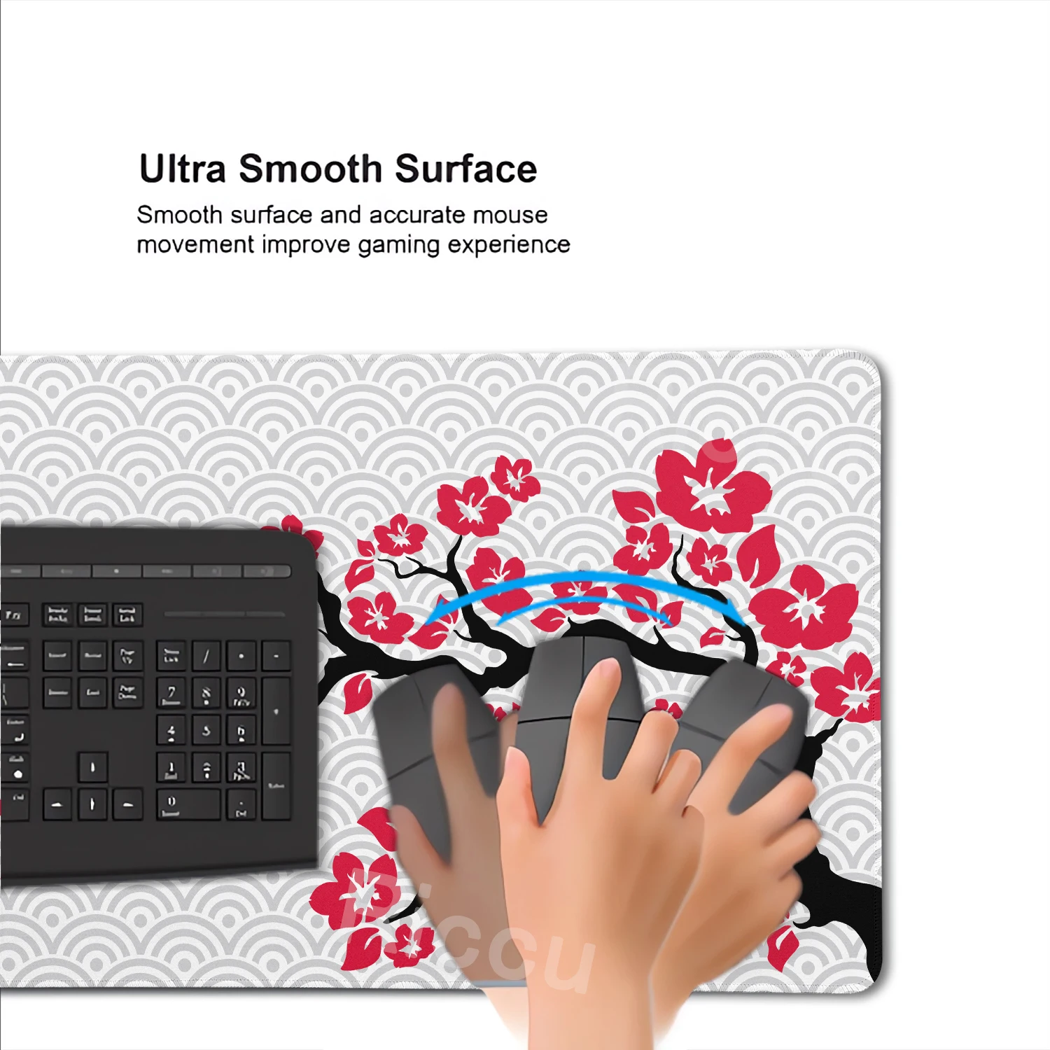日本桜マウスパッドラップトップゲームデスクマット桜マウスパッドアニメオフィスカーペットゲーマーキーボードコンピュータデスクアクセサリー