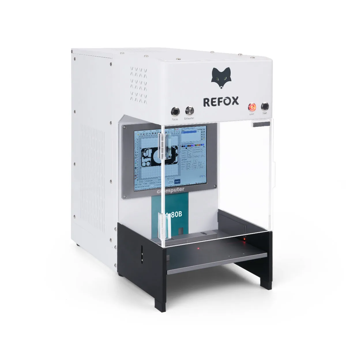 REFOX LM 80E 3 in 1 Intelligent Remove Laser Marking Machine 20W Built-in Fume Extractor Computer for Phone 8-14 Pro Max Repair