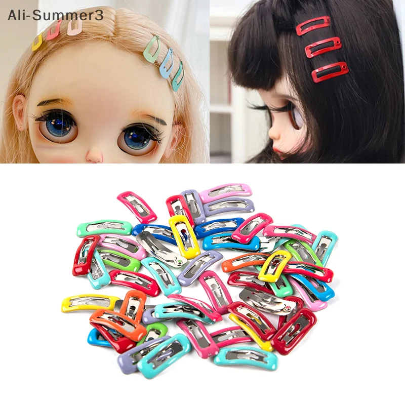 10 pçs/set blyth boneca acessórios 1/6 1/12 ob11 boneca clipes mini 2cm grampos de cabelo boneca acessórios em miniatura mini