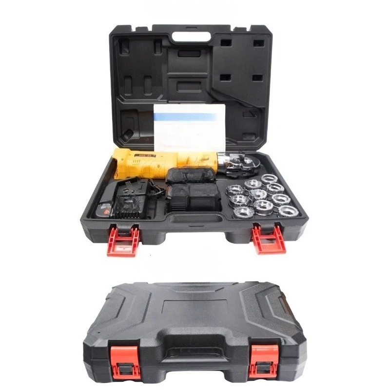 ES-300 كماشة تجعيد صغيرة مستقيمة الساق 2 في 1 مكشكش هيدروليكي كهربائي وقاطع أسلاك مع بطارية ليثيوم