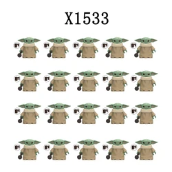 Baby Yoda Building Blocks 20pcs/set Yoda and Aeroba Brick Figure X1533 XP300 XP301 mini Assembly Toys WM929 WM930 KM66020