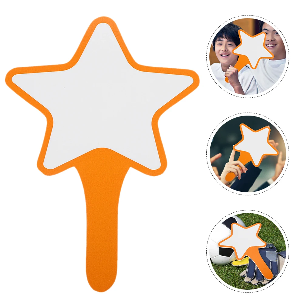 3 Pcs Whiteboards Student Rewritable Dry Erase Mini ange Portable Blank Erasable Voting Scoreboard Auction Paddles Teaching