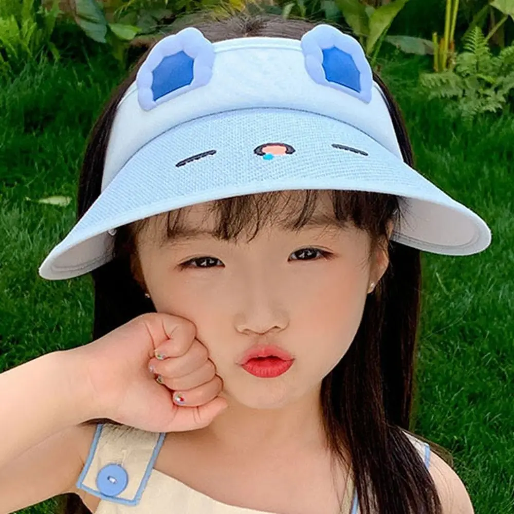 New Straw Sun Hats UV Protection Windproof Sunscreen Hat Adjustable Fashion Sun Visor Hat Outdoor