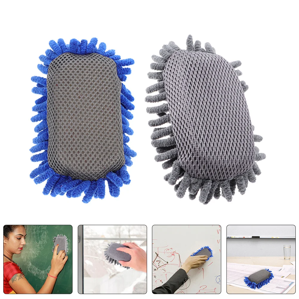 

4Pcs Practical Design Washable Erasers Soft Chenille Sponge Small Whiteboard Erasers Classroom Supplies Dry Erase Board Cleaner