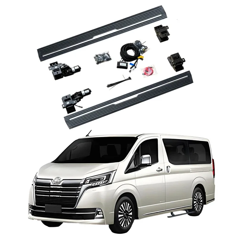 

Non-Slip Anti Pinch Waterproof Thickened Aluminum Automatic Electric Power Side Step Running Board for Granvia 2023