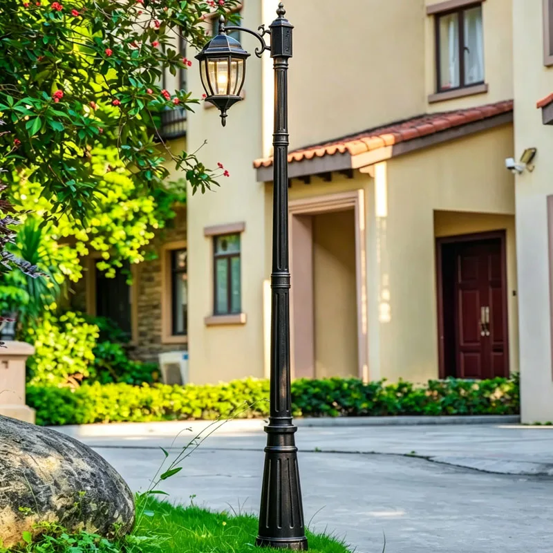 retro-waterproof-courtyard-lights-outdoor-residential-area-garden-landscape-park-high-pole-street-lamp-outdoor-lamp-≈-230cm