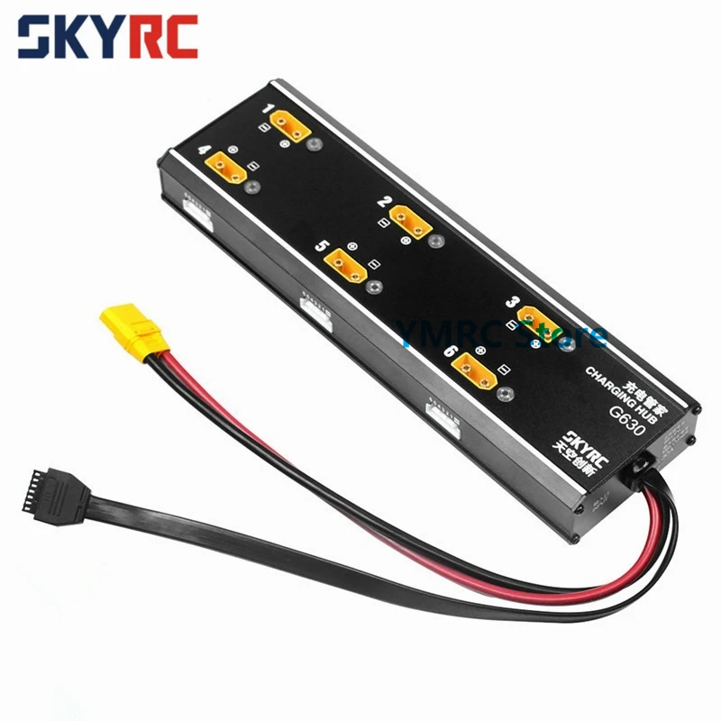 SKYRC G630 Charging Hub Charging Management System Paired PC1080 Charger for Drone/Agricultural Drone Batteries 6 in 1