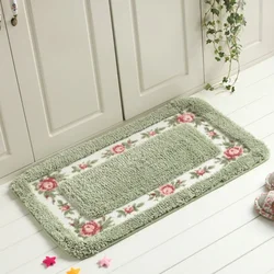 Ultra-Soft Bathroom Anti-Slip Water-Absorbing Entrance Door Mat for Bedroom Hallway Entry Way Luxury Entrance Rug for Home