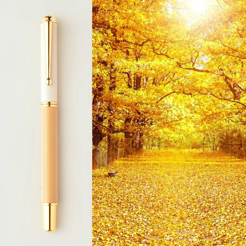 High Quality Metal Fountain Pen Elegant Office School Supplies Calligraphy Practice Tool Smooth Nib Gift Box Included