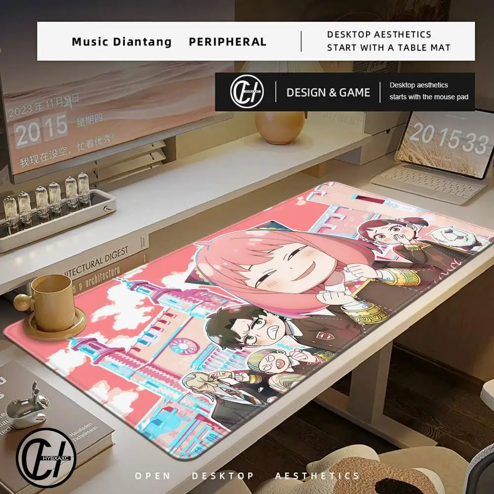 

Mouse Pad Gaming Carpet Anime Keyboard Pads Rug Mousepad XXL Spy×Family Mouse Pads Laptop Extended Desk Mat for LOL Gamer Gift
