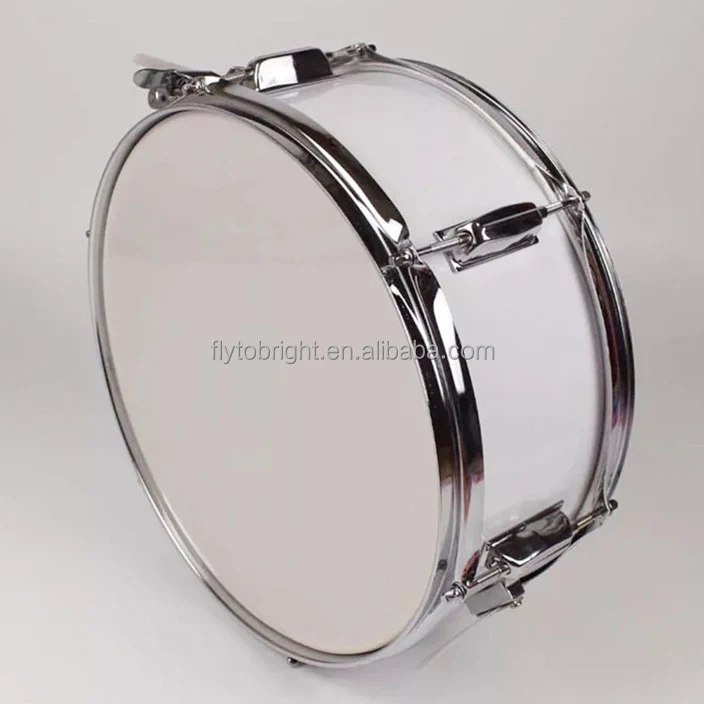 Portable 10 12 13 14 Inch Multi-Color Wood Shell Marching Snare Drums with Key Beg and Stick Percussion Drums