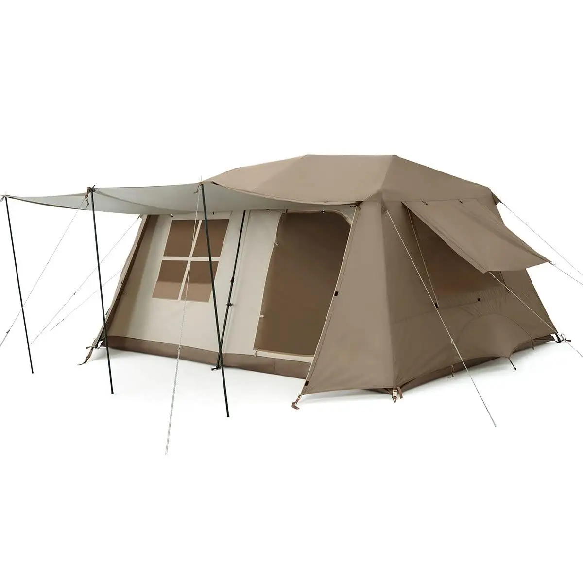 Outdoor Camping Tent Fully Automatic Quick Opening Ox Four-season Double Layer Two Bedrooms Waterproof 2000-3000 mm