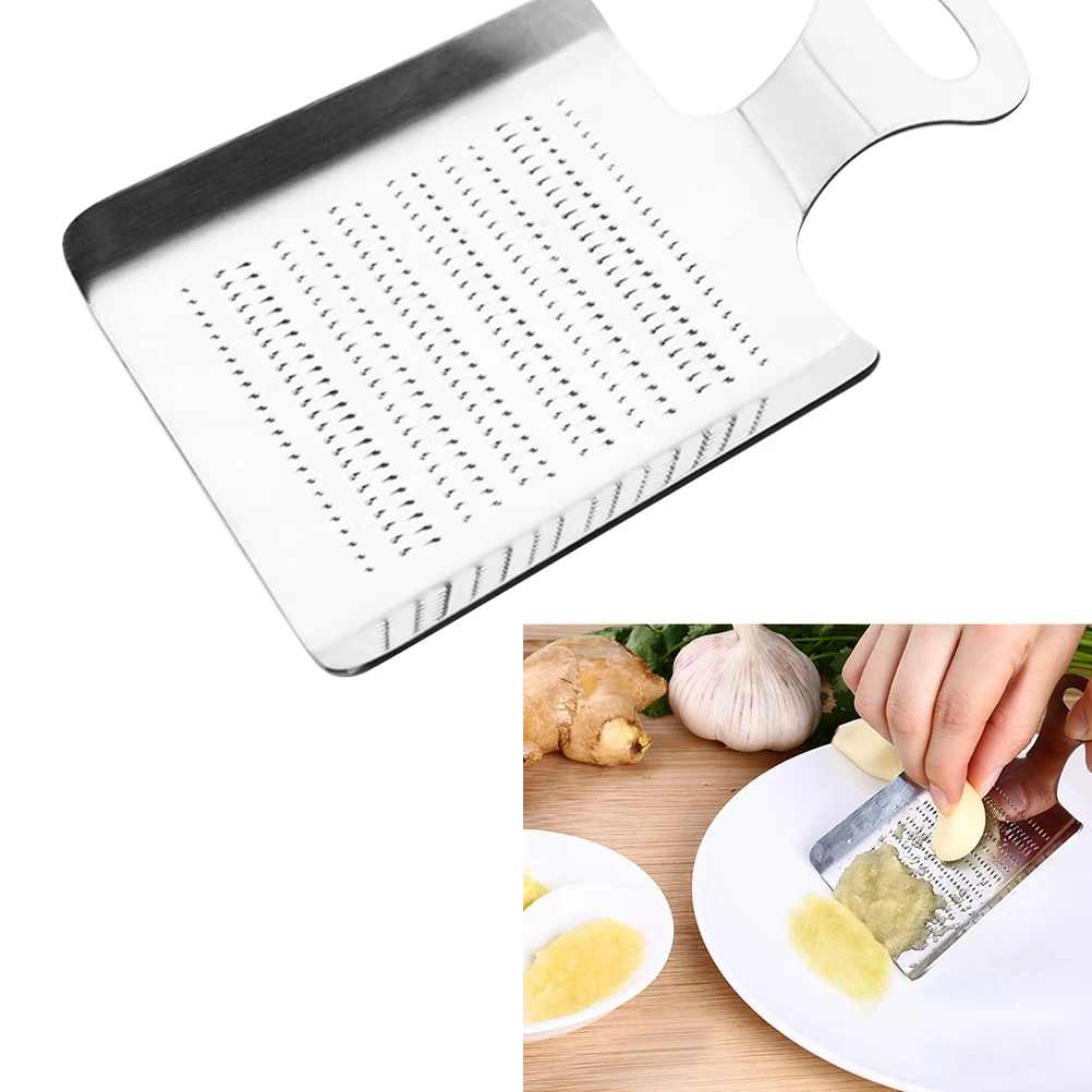 

2 Pcs Ginger Grinder Garlic Grater Kitchen Gadgets Stainless Steel Tools Shredder