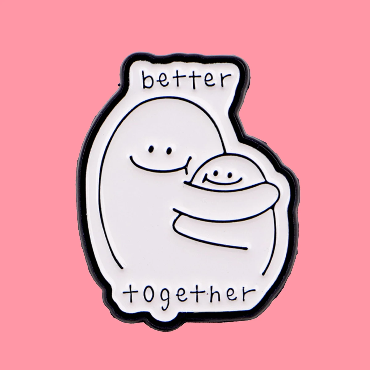 'Better Together' Quotes Enamel Pin Funny Beer man Brooch Pines Lapel Pins Badge on Backpack Clothing Accessories Jewelry Gifts