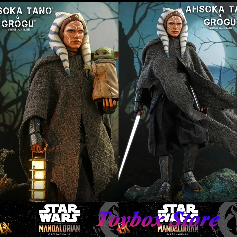 HotToys-figura de acción del soldado mandaloriano Asoka Tano Grogu, DX20, DX21, 1/6, juego completo delicado de 12"