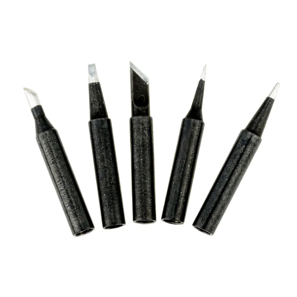 

5Pcs/Sets Lead-free Solder Iron Tip Welding Tools 900M-T-K/4C/I/B/2.4D Soldering Head For 936 Soldering Station