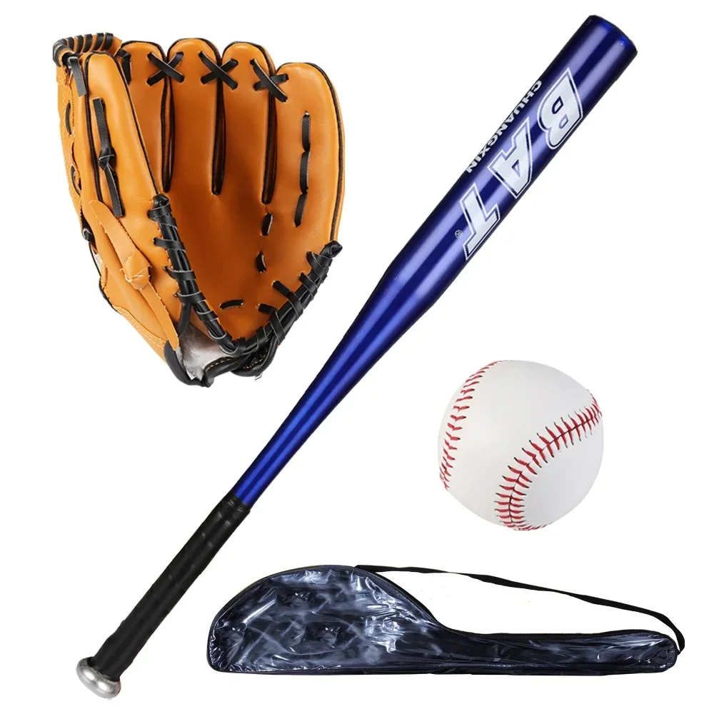 

25 Inch Aluminum Baseball Bat Set - Ideal for Softball, Self Defense, and Batting Practice with Glove and Baseballs CS0025