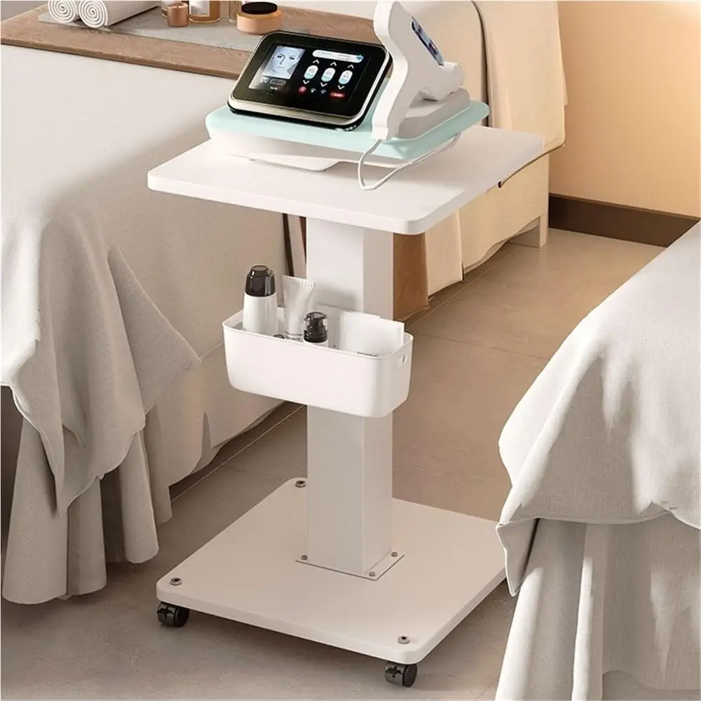 Beauty Instrument Trolley Cart with Wheels 3-Tier Spa Machine Storage Stand Tray Mobile Rolling Organizer Rack For Salon&Clinic
