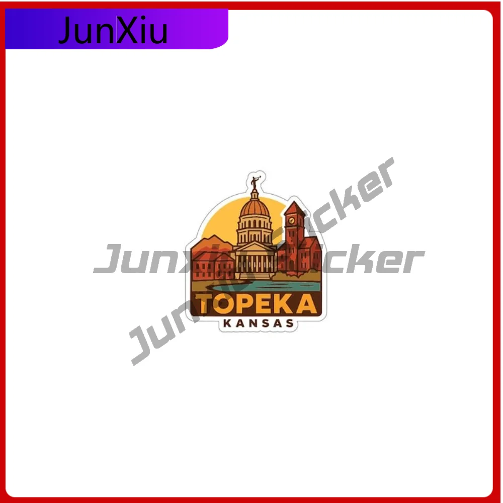 

Topeka Kansas Sticker Vinyl Waterproof Decal Exterior Accessories Guitar Suv Motorcycle Phone Stickers Custom Boat Decals Pvc