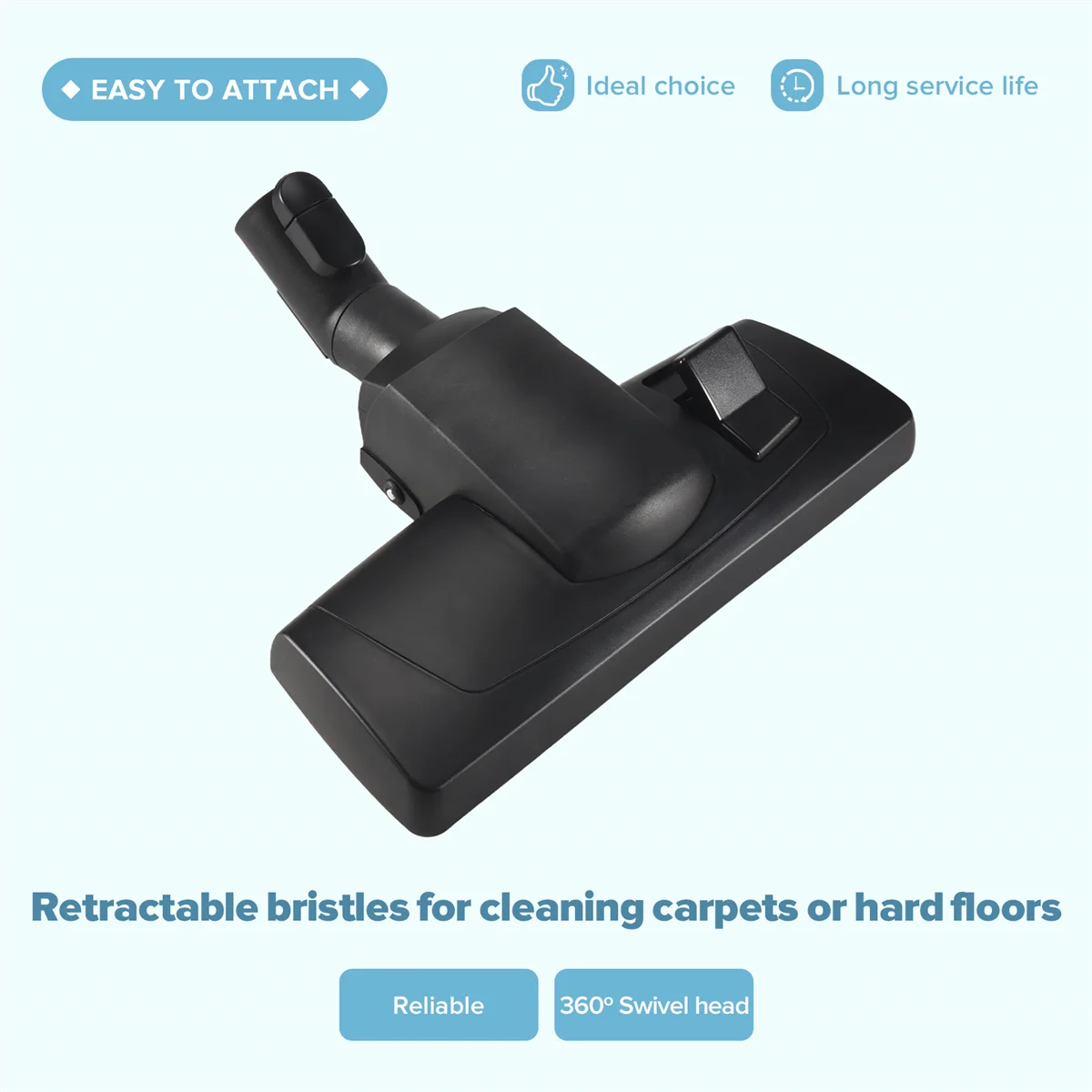 Szczotka podłogowa285-3 Klasyczna szczotka do gładkich podłóg do kompaktowych kanistrów C1 C2 C3 S1 S2 S4 S5 S6 S8 Kombinacja, część 7253830