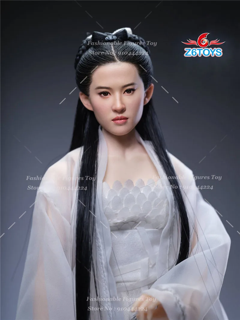 Z6TOYS Z006 1/6 donne soldato testa scultura cristallo Liu Little Dragon Beauty Fairy Sister Head Model Fit 12 "Action Figure Body