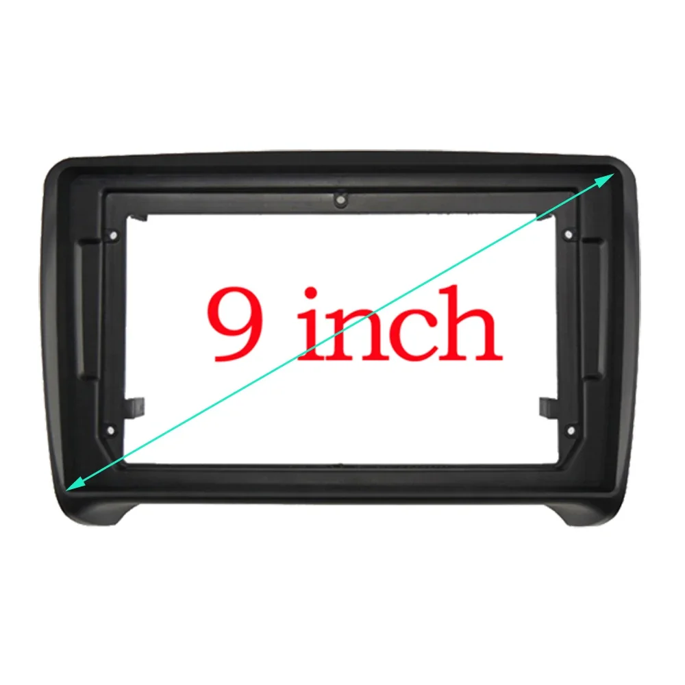 Car Radio Fascias For Adi TT MK2 2006-2014 2 Din Frame Mount Kit 9 inch Stereo Panel Wiring Harness Power Cable Adapter Canbus