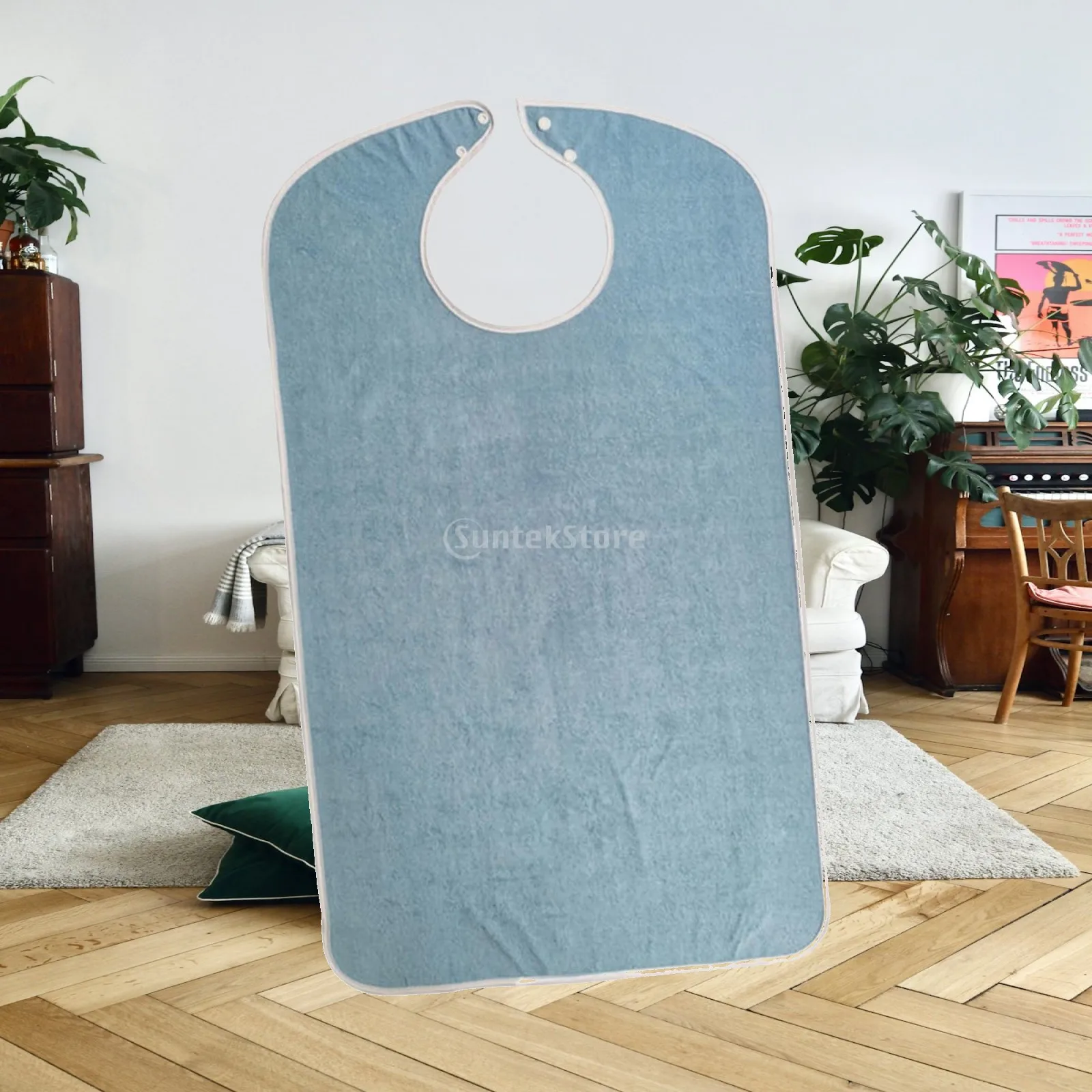 Adult Bibs for Eating Elderly Waterproof Reusable Dining Bibs for Seniors Men Women Washable Absorbent Mealtime Clothes