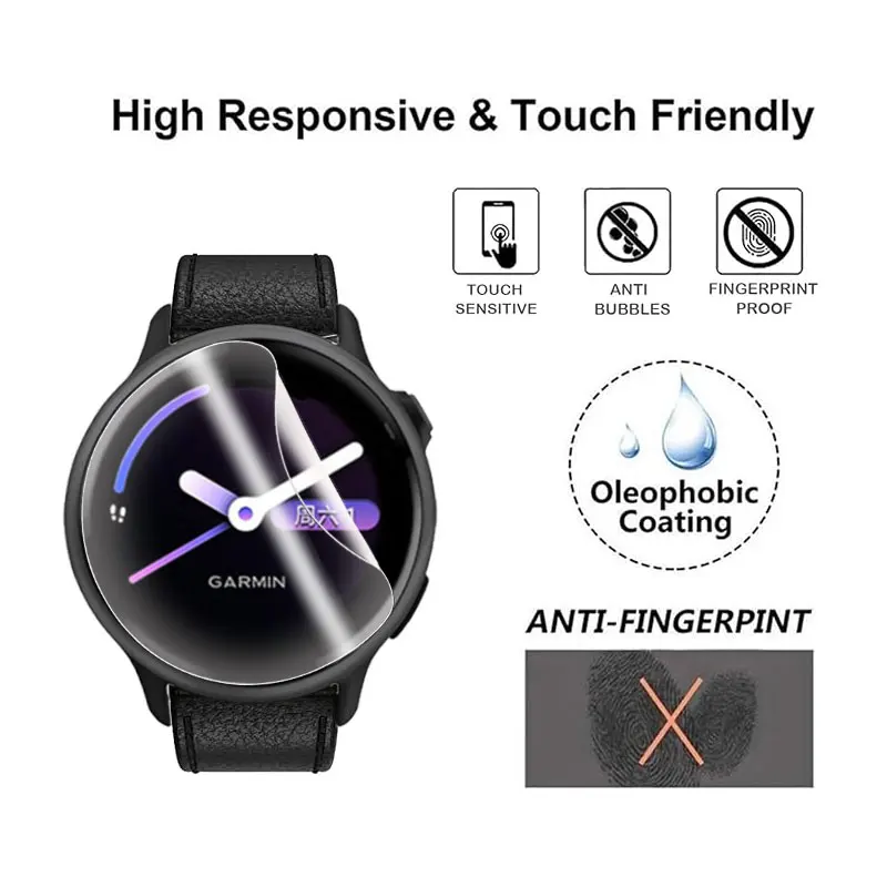 Soft Screen Protector For Garmin Vivoactive 6 5 Smartwatch Anti-scratch Hydrogel TPU Film For Garmin Vivoactive 5/Vivoactive 6