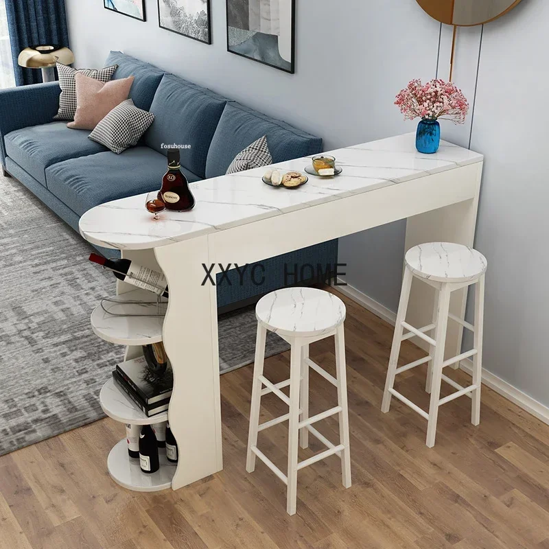 

Modern Bar Tables Home Kitchen Furniture Living Room High Table Small Apartment Porch Restaurant Light Luxury Partition Cabinet